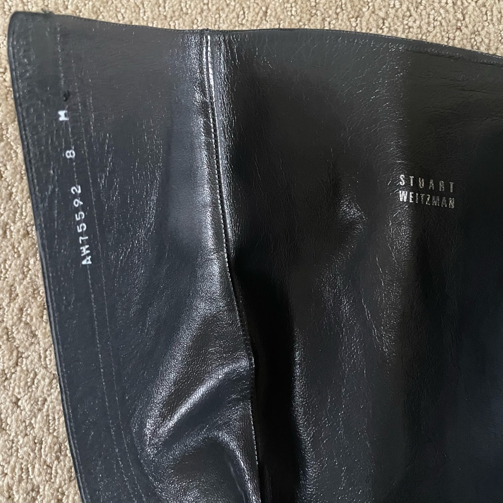 Stuart Weitzman Black Heeled Boots - Picture 7 of 13